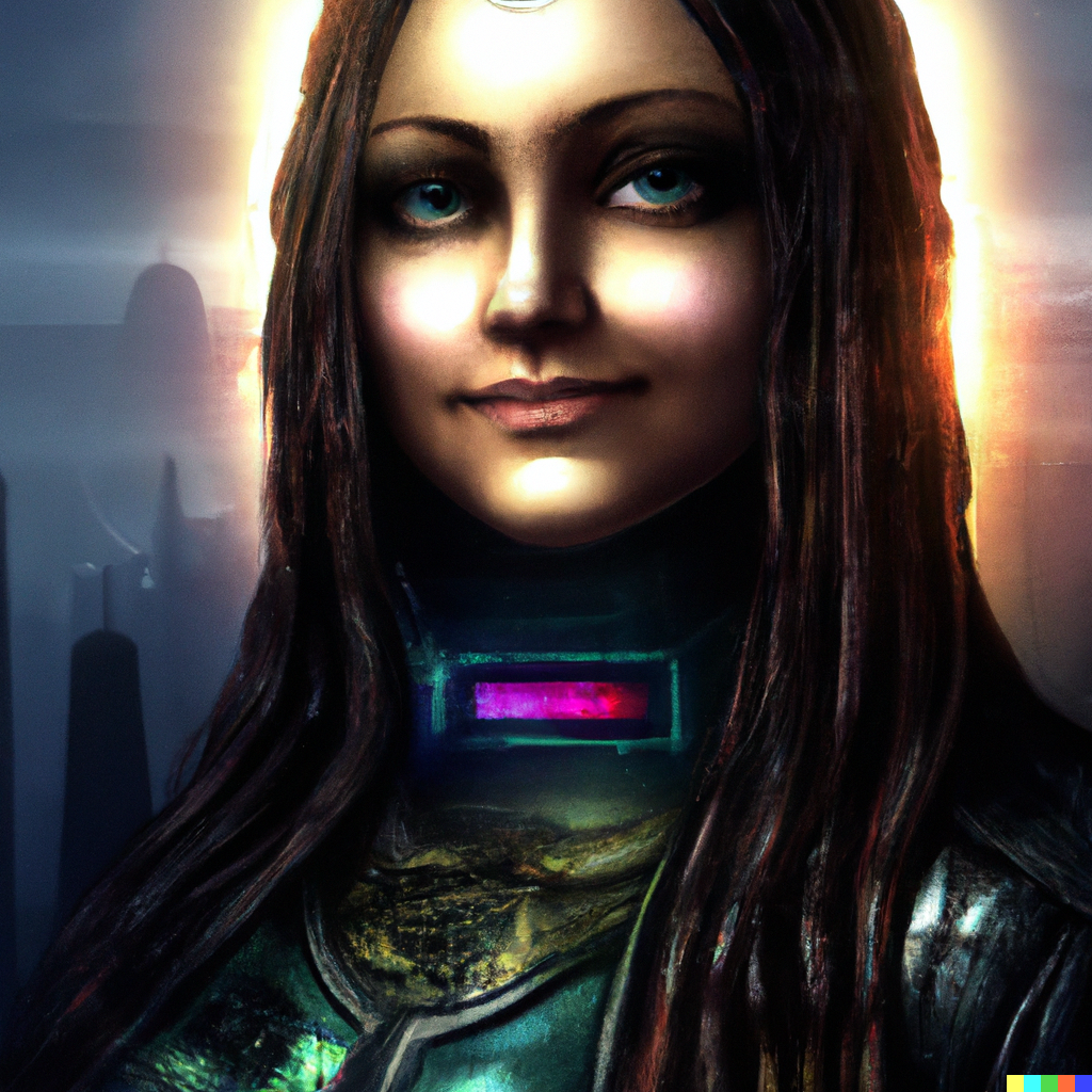 Mona Lisa La Gioconda  cyberpunk 2077 3