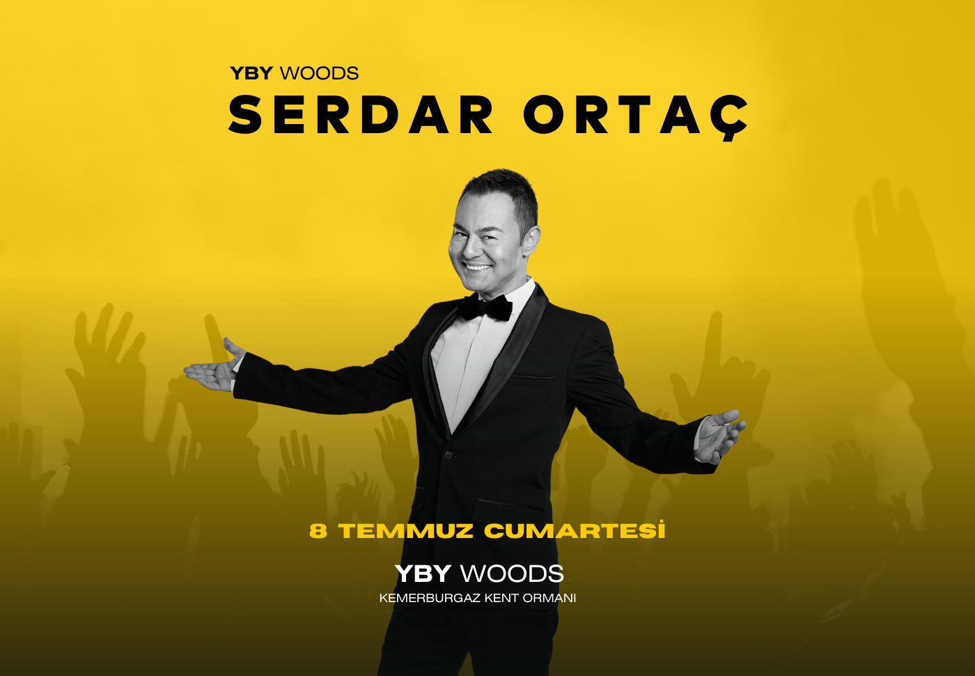 Serdar Ortaç’tan İstanbul’un En Büyük Sahnesi YBY Woods’ta Unutulmayacak Müzik Şöleni