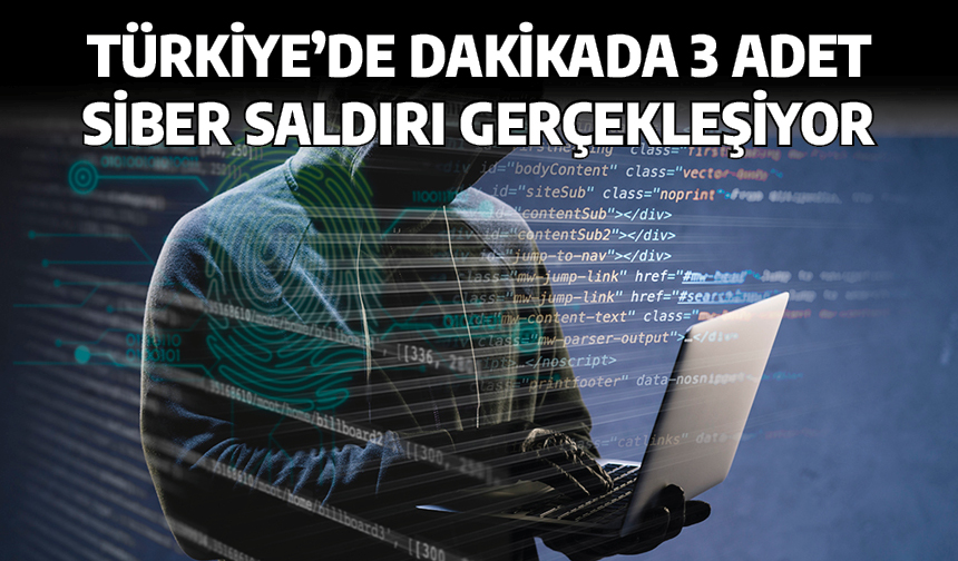 Türkiye'de dakikada 3 adet siber saldırı gerçekleşiyor