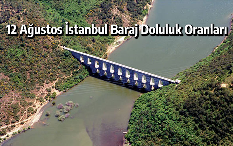 12 Ağustos İstanbul Baraj Doluluk Oranları