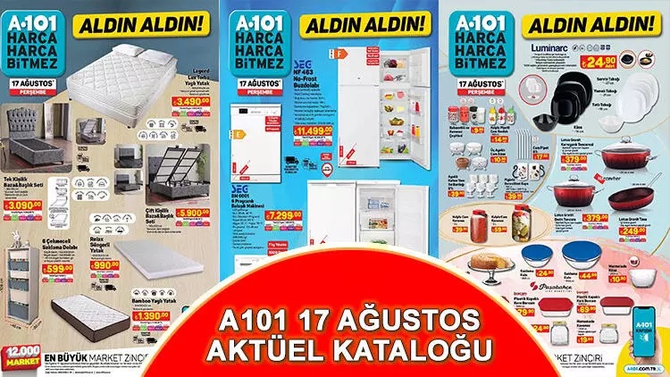 İzmirliler dikkat! 17 Ağustos A101 İndirimli ürünler kataloğu kaçırılmayacak fırsatlar sunuyor