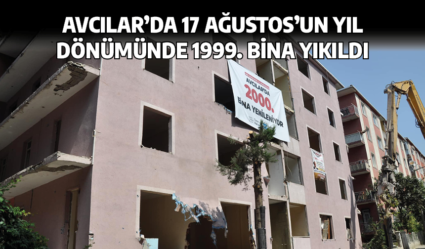 Avcılar’da 17 Ağustos’un Yıl Dönümünde 1999. Bina Yıkıldı