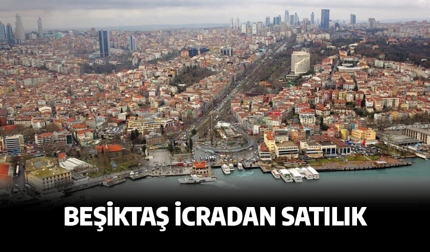 İstanbul Beşiktaş'ta 1240m2 taşınmazın 70/1000 arsa paylı taşınmazın 1/2 hissesi icradan satılıktır