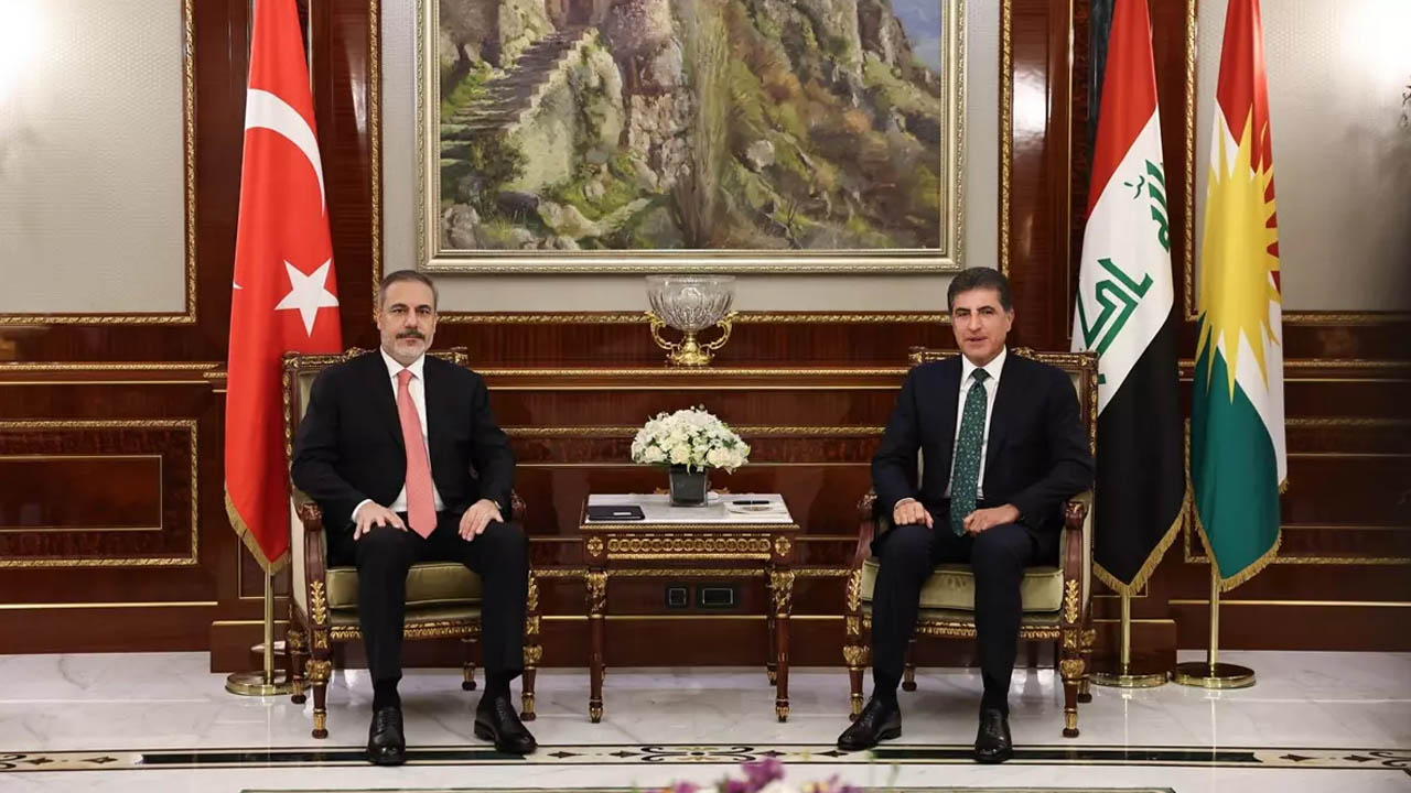 Dışişleri Bakanı Hakan Fidan, Barzani ile Erbil'de görüştü