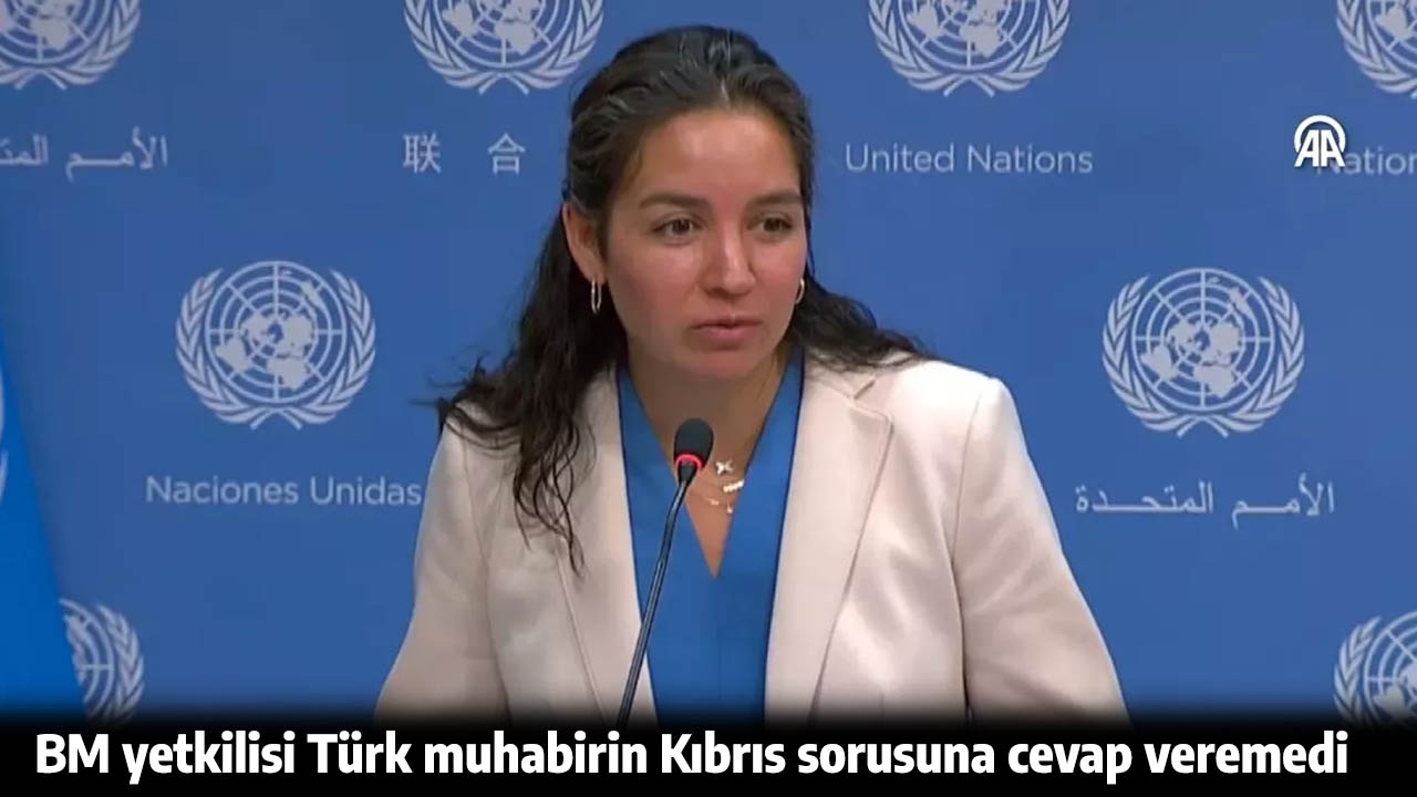 BM yetkilisi Türk muhabirin Kıbrıs sorusuna cevap veremedi