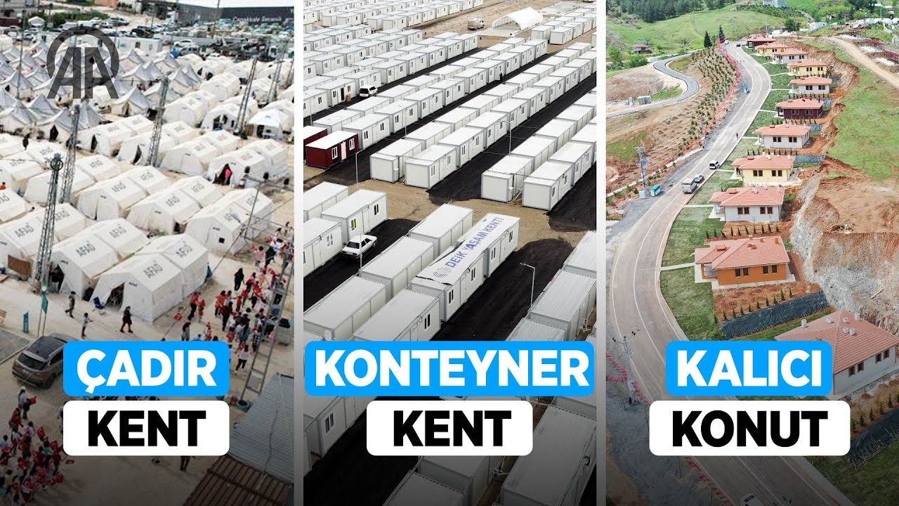 Depremzedeler çadır kentlerden konteyner kentlere taşınıyor