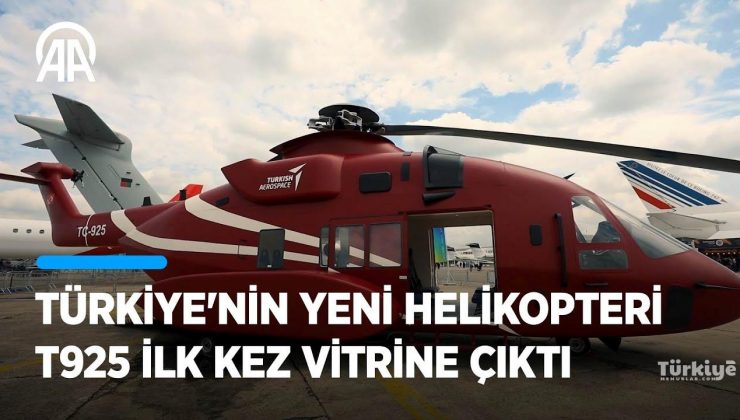 Türkiye'nin yeni helikopteri T925 vitrine çıktı | TCG ANADOLU'ya inebiliyor, palleri katlanıyor