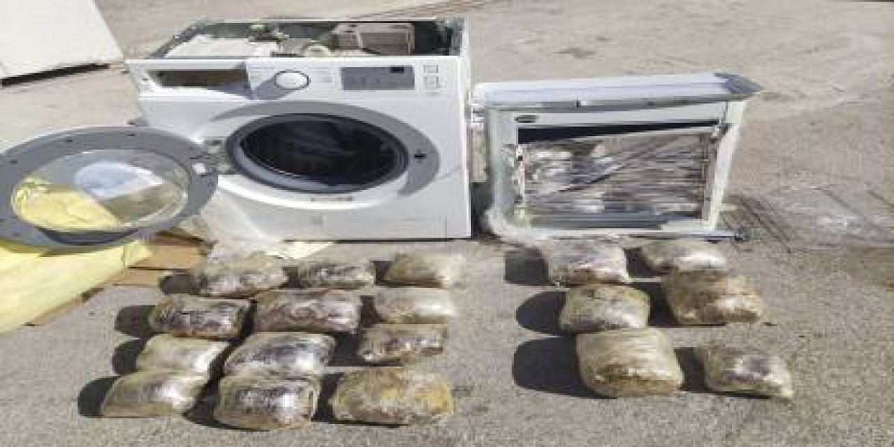 Konya'da Çamaşır Makinesine Gizlenmiş 11 Kilogram Uyuşturucu Ele Geçirildi, Bir Şüpheli Tutuklandı