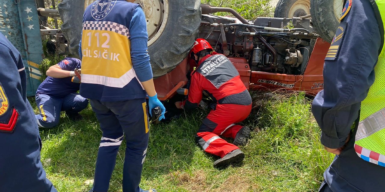 Muğla'da traktör devrildi, sürücü öldü