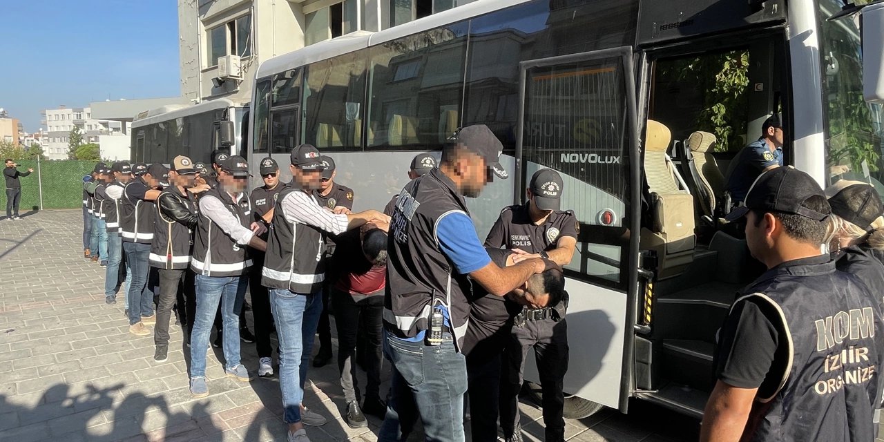 Kafes operasyonunun İzmir ayağında 10 kişi tutuklandı