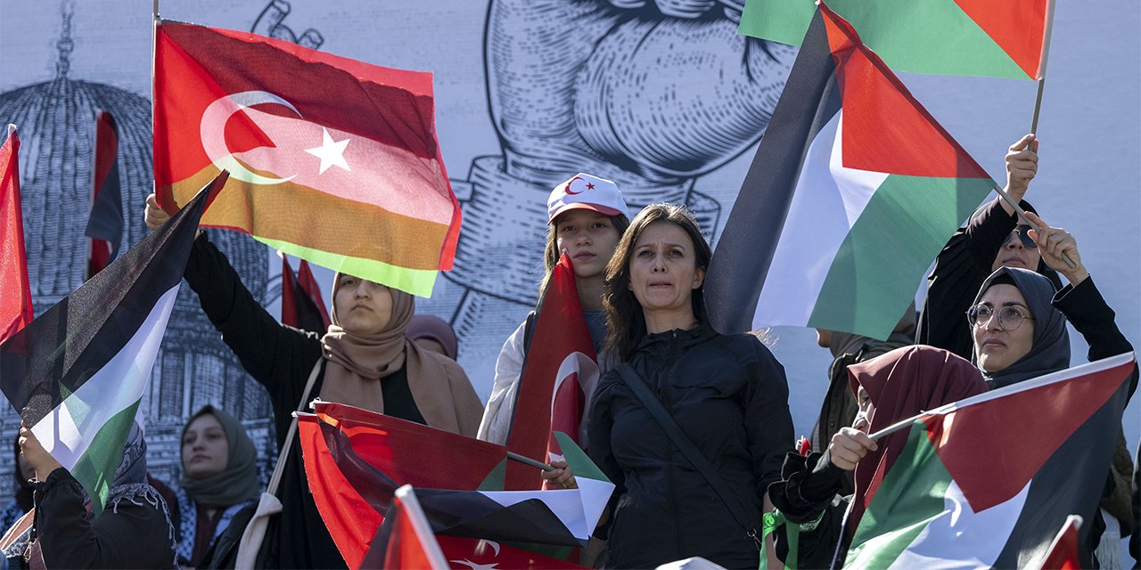 Ankara'da "Filistin'e Destek, Siyonizme Lanet" mitingi yapıldı