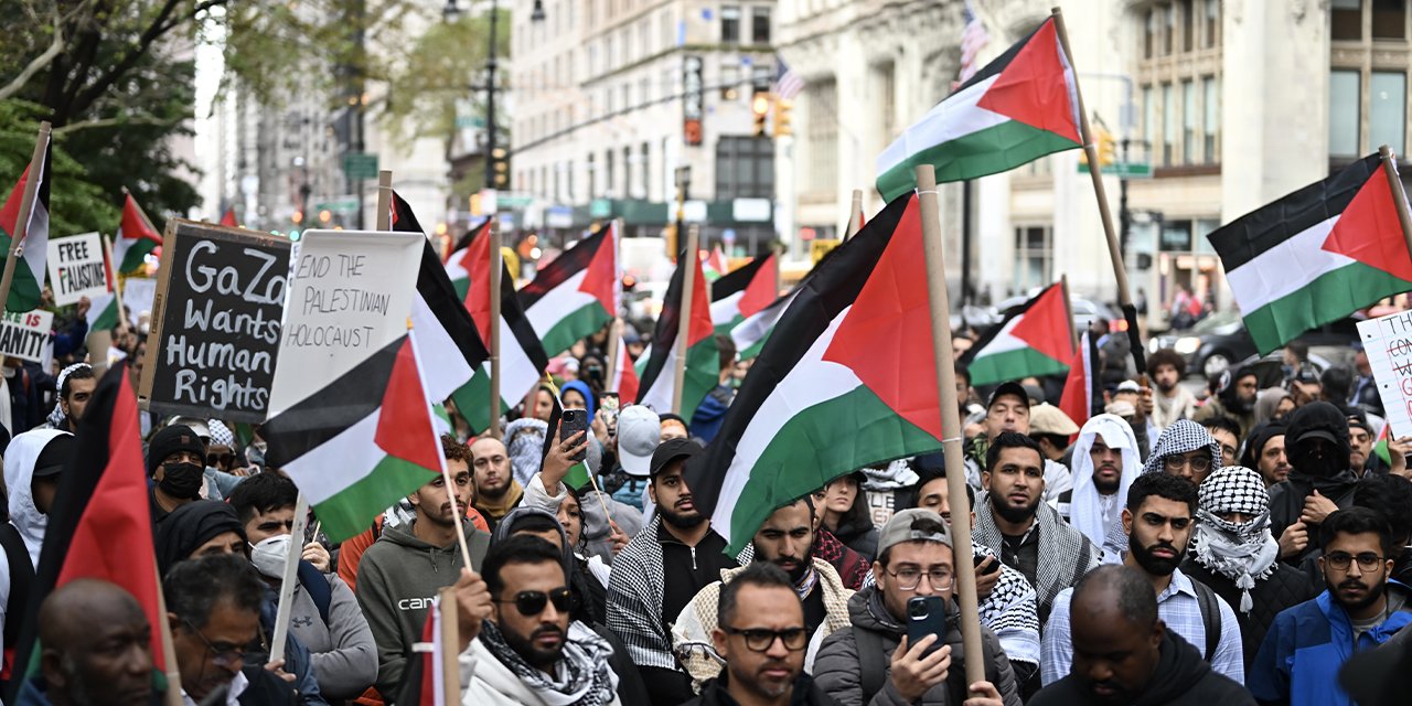 ABD'nin pek çok eyaletinde Filistin'e destek gösterileri yapıldı
