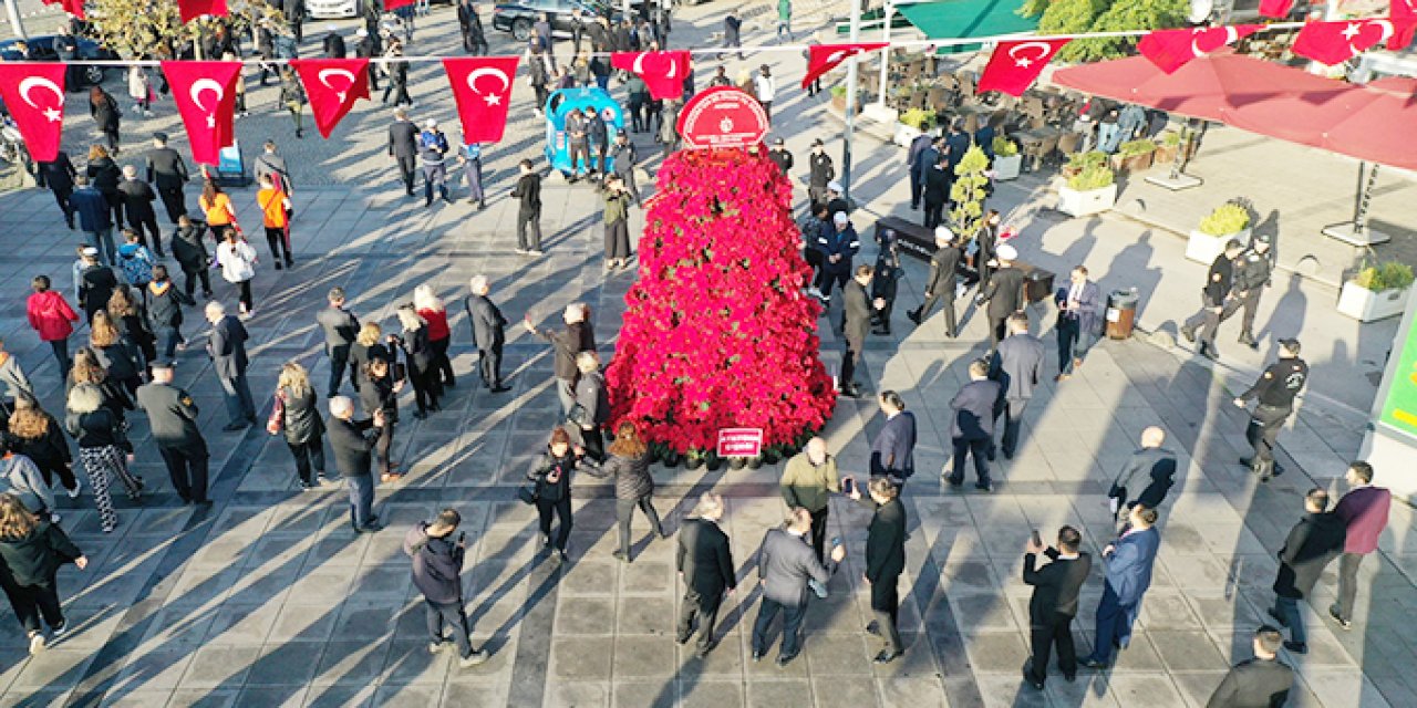 Kocaeli'de 85. yılda 1085 Atatürk çiçeği