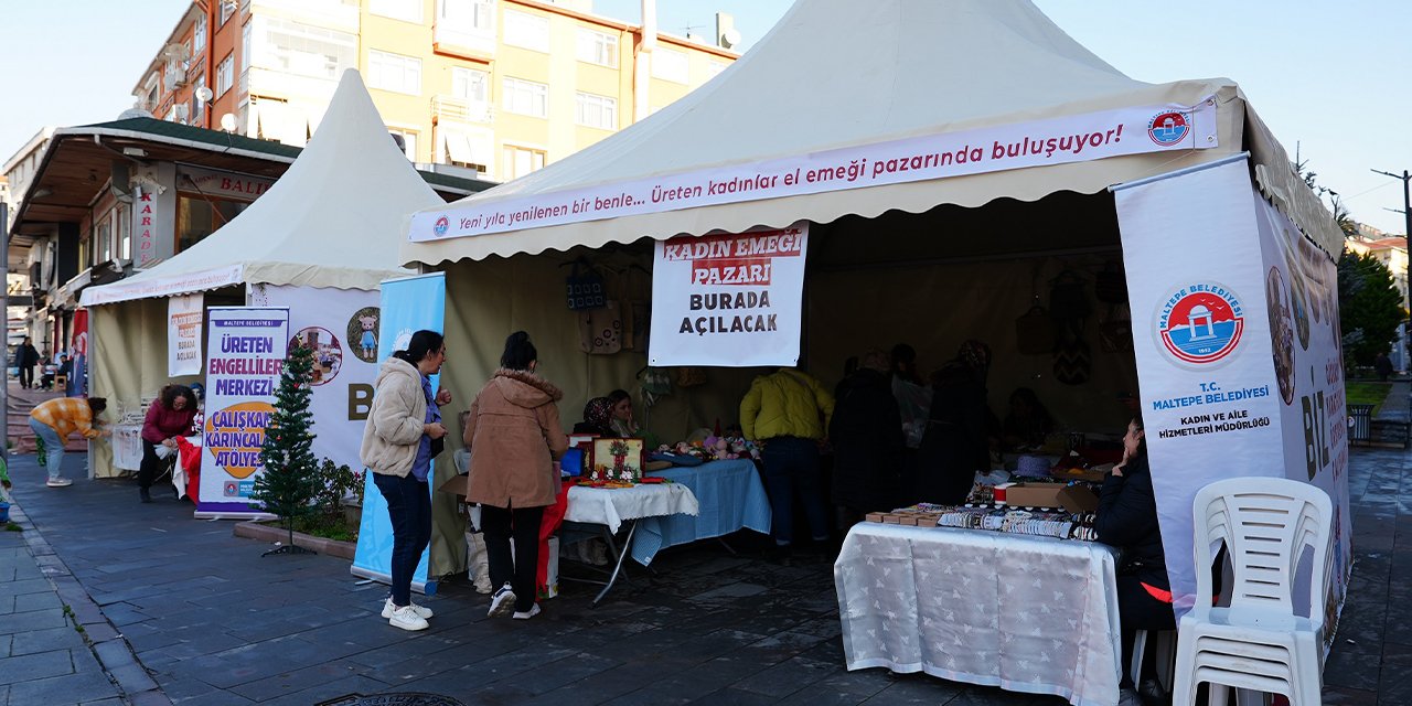 Maltepeli kadınların el emeği pazarı açıldı