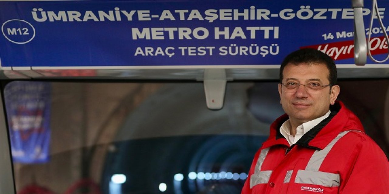 Ümraniye-Ataşehir-Göztepe Metro Hattı’nda test sürüşü yapıldı